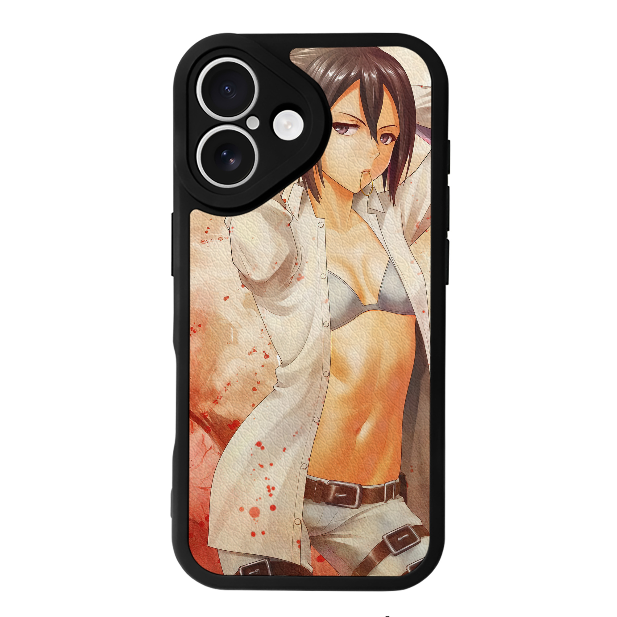 （画像用） 進撃の巨人 Attack on Titan 【iPhone 16シリーズ対応】シリコンスマホケース（レザー調） 材質：シリコン
